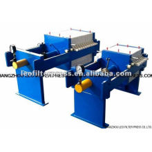 Small Capacity Manual Hydraulic Manual Chamber Filter Press Designed by Leo Filter Press